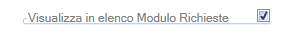 Attivazione per visualizzazione nell'elenco voci disponibili nel "Modulo Richieste di WinMark"